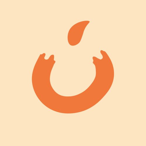 Monogramma Naranja su Crema