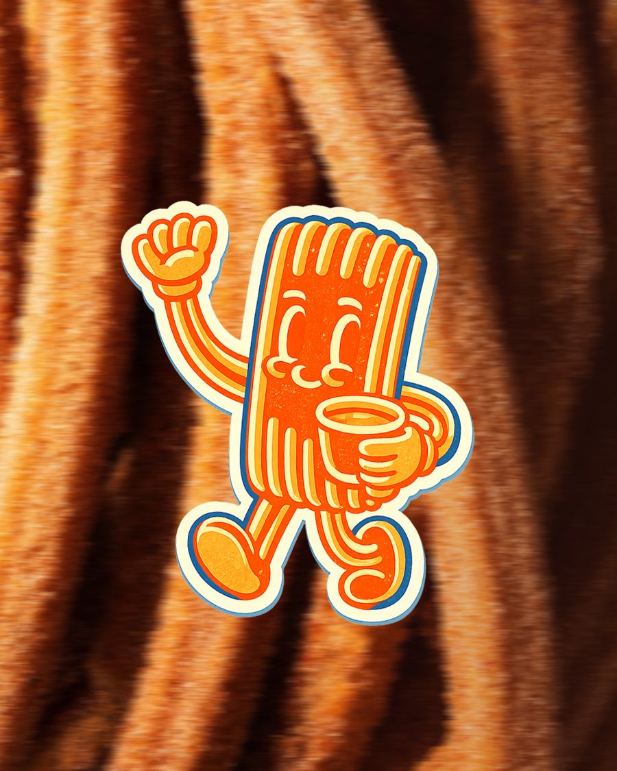 Churrito in versione sticker