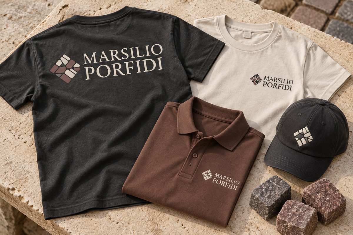 T-shirt e polo con logo Marsilio Porfidi